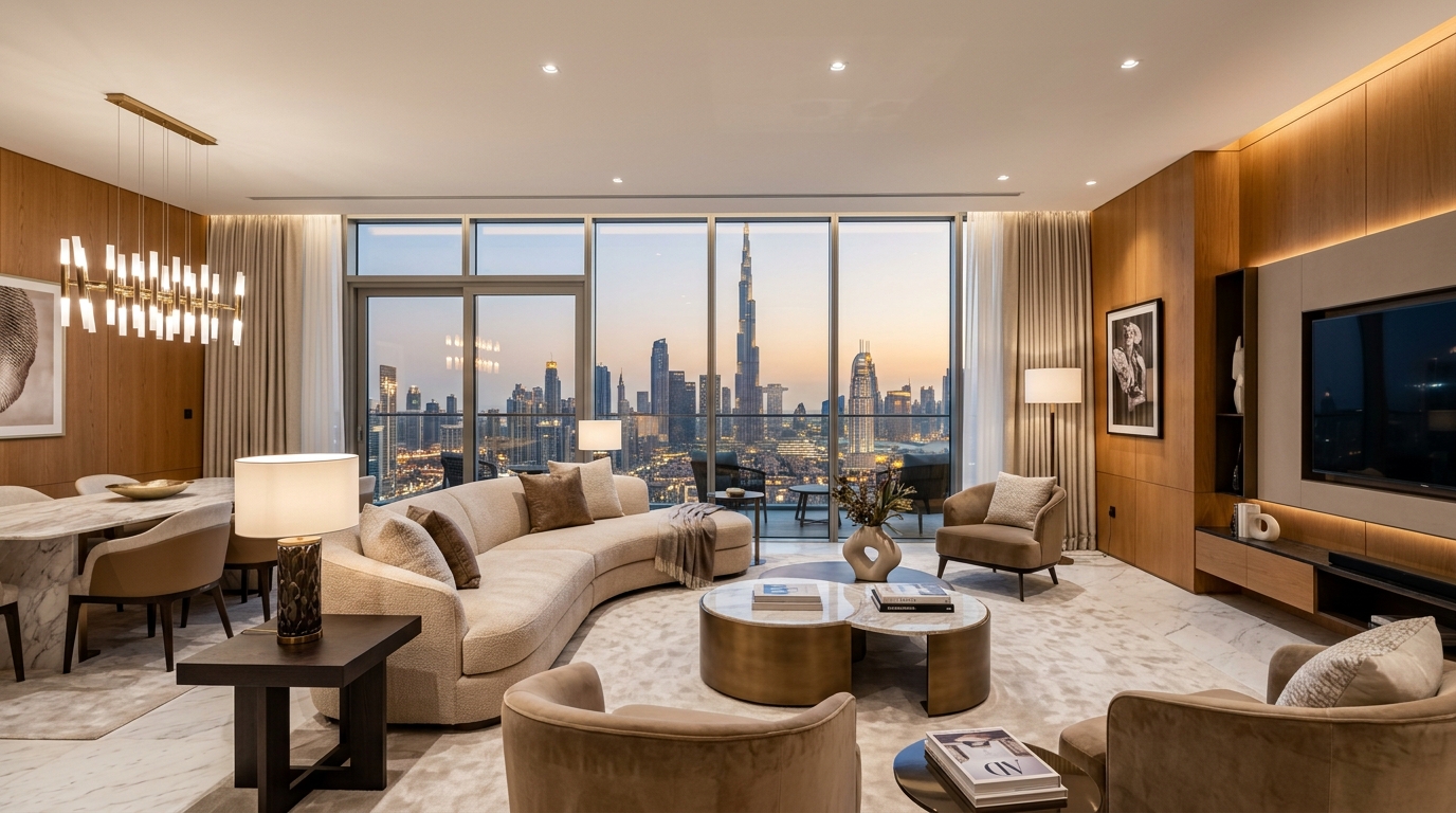 Completed Luxury Dubai Penthouse Interior